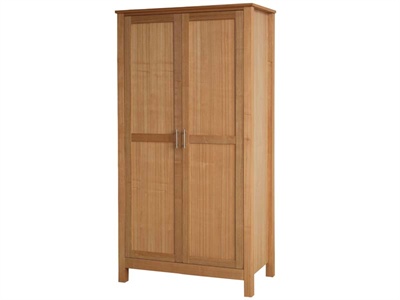 LPD Furniture Oakridge 2 Door Wardrobe Small Single (2