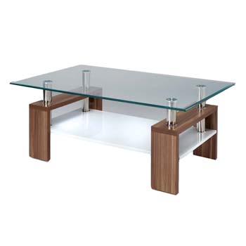 Ezro Rectangular Glass Coffee Table
