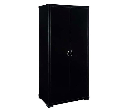 LPD Limited Luna 2 Door Wardrobe in Black