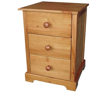 LPD Ltd 3 Drawer Bedside Cabinet