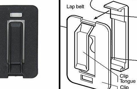 LPS Car Seat Belt Support shoulder Strap Adjusters Clips Height Adjustor CLIP - no more digging into neck