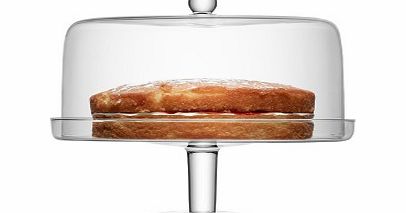LSA Klara Glass Cakestand and Cover Cakestand and
