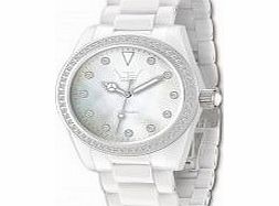 LTD Watch Ladies White Ceramic Bracelet Watch
