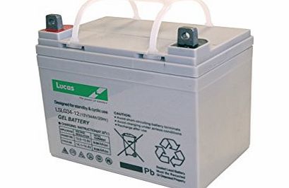 Lucas VRLA/AGM Golf Equipment Battery 12V 34AH