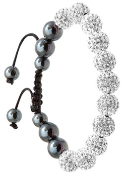 Lucet Mundi White Crystal Bracelet and Earrings