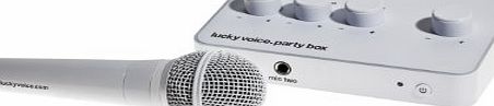 Lucky Voice Karaoke Machine - White Mic