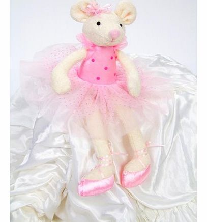 Lucy Locket 40cm Large Ballet Mouse Pink