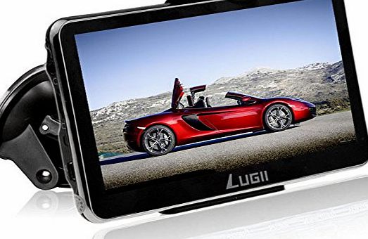 lugii  5.0 Inch Touch Screen SAT NAV /Car GPS Navigation System / Multimedia Player/ FM transmitter /with UK and Europe Maps Installed (5.0`` Smooth Black)