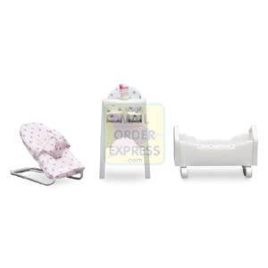 Lundby Dolls House Sm land Baby Furniture Set