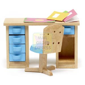 Lundby Dolls House Sm land Desk and Chair