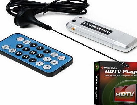 Lutall Freeview Card Lutall USB DVB-T EZ648 Freeview Free view Card Digital TV Receiver Recorder Adapter USB Stick Dongle Tuner FM DAB   Radio and 6, 7, 8MHz Bandwidth with Remote Support Both MP2 MP4 Encoding Record TV t