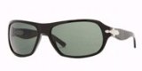 Luxottica Persol 2864S Sunglasses 95/31 BLACK / CRYS GRAY 60/15 Large