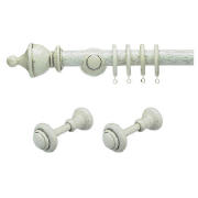 35mm Wood Pole Urn Finial 240cm & Pair Of