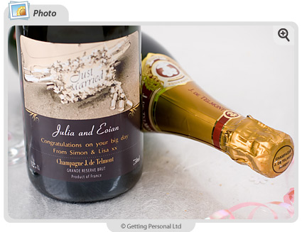 Personalised Champagne - Just Married