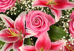 Pink Gift Bag Bouquet