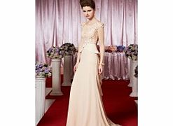 Luxury Scoop Sleeveless Sequins Evening Dresses