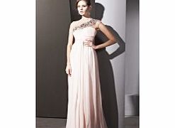 Luxury Sloping shoulder Sleeveless Chiffon