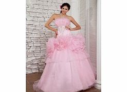 Luxury Strapless Prom Dresses Prom Party Pink
