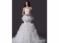 Luxury Unique Elegant Organza Satin Wedding