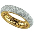 LXDirect 9-carat gold full-eternity ring
