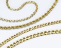9-carat gold hollow curb chains bracelet and special offer