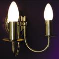 Brass 5-way chandelier