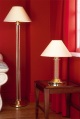 column table and floor lamp set