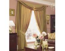 LXDirect elegance silk-effect pleated unlined curtains