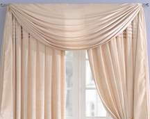 faux silk pleated curtains