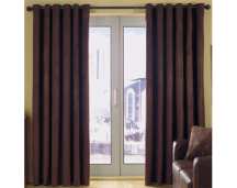 LXDirect faux suede lined curtains