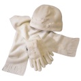 LXDirect fleece hat scarf and gloves set