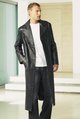 LXDirect full-length leather coat