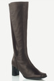 LXDirect incredible leather high leg stretch panel boots