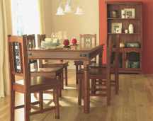 indian exotic dining table and 6 chairs