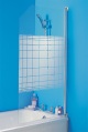 lattice shower screen with canted corner