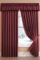 moire thermal-backed pleated curtains