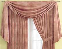 opera pleated curtains and tie-backs