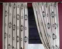 palazzo flock lined curtains