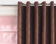 pintuck faux suede pleated curtains