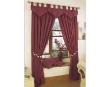 LXDirect plain-dyed satin lined curtains