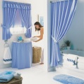 LXDirect plain-dyed washbowl curtain