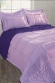 reversible quilted throw with optional pillow sham