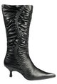 LXDirect ripple ruched high leg boots
