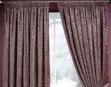 scroll velvet lined curtains