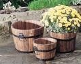 LXDirect three wooden planters