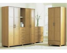 trinity two-door single-drawer wardrobe