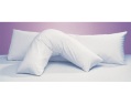 v-shape feather pillow or bolster