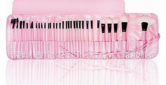 LyDia Beauty Professional 32pcs PINK Make Up Cosmetic Makeup Brushes Kit Set with Case