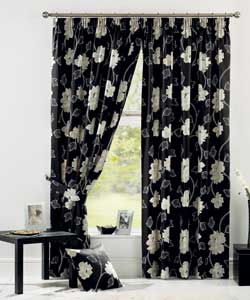 Lydia Black Curtains 46 x 72in