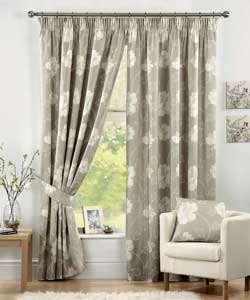 Lydia Taupe Curtains 46 x 72in